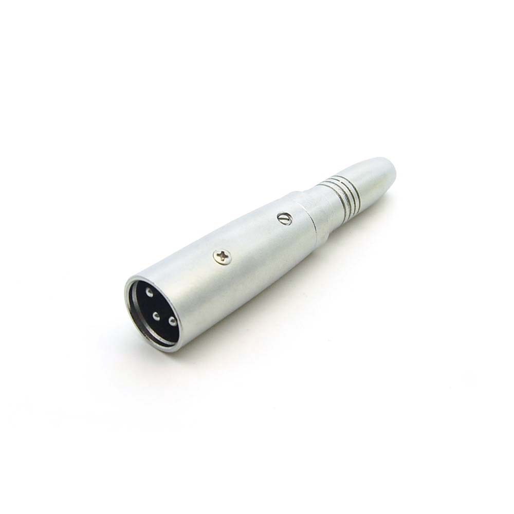 3-Pin XLR Male to 1/4" 6.35mm Mono Female Jack Audio Cable Mic DJ PA Adapter