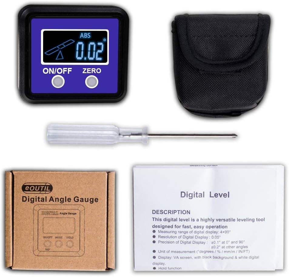 Digital Angle Finder Inclinometer - Magnetic Base, Table Saw