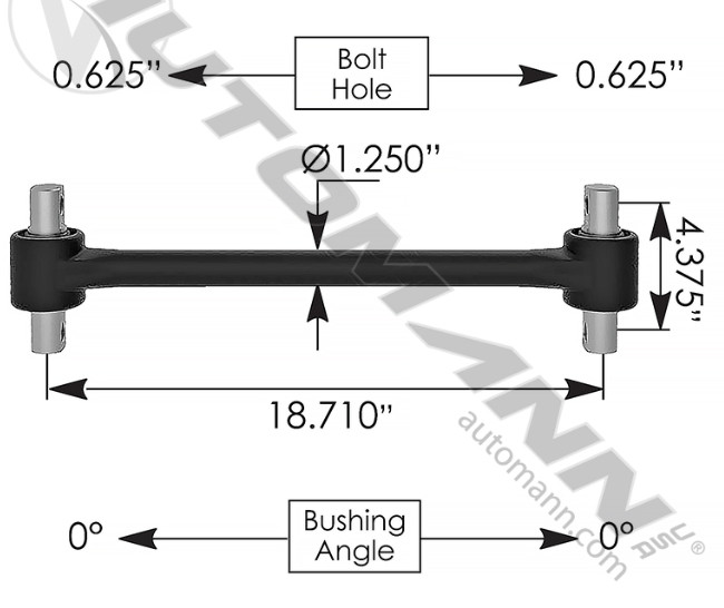 TMR5475 AUTOMANN Torque Rod 18.710in Hendrickson