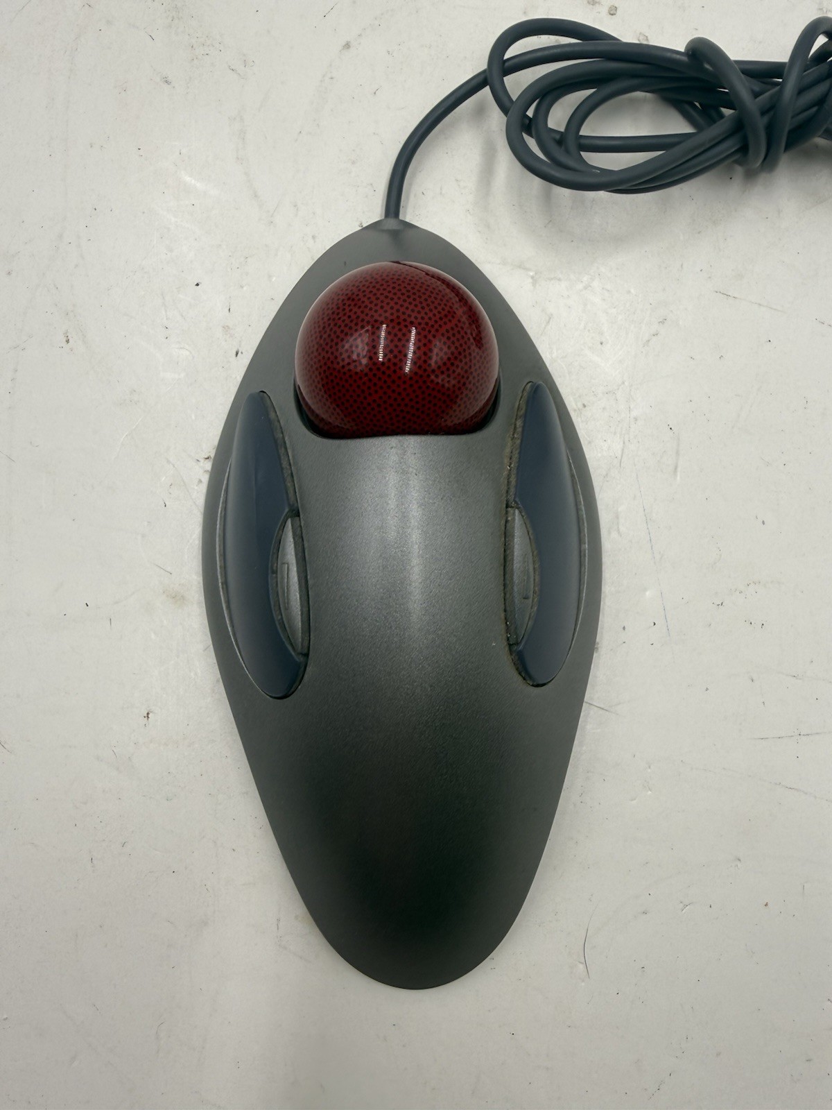 Logitech Trackman Marble T-BC21 Mouse Ergonomic 4 Buttons (TESTED AND WORKING)