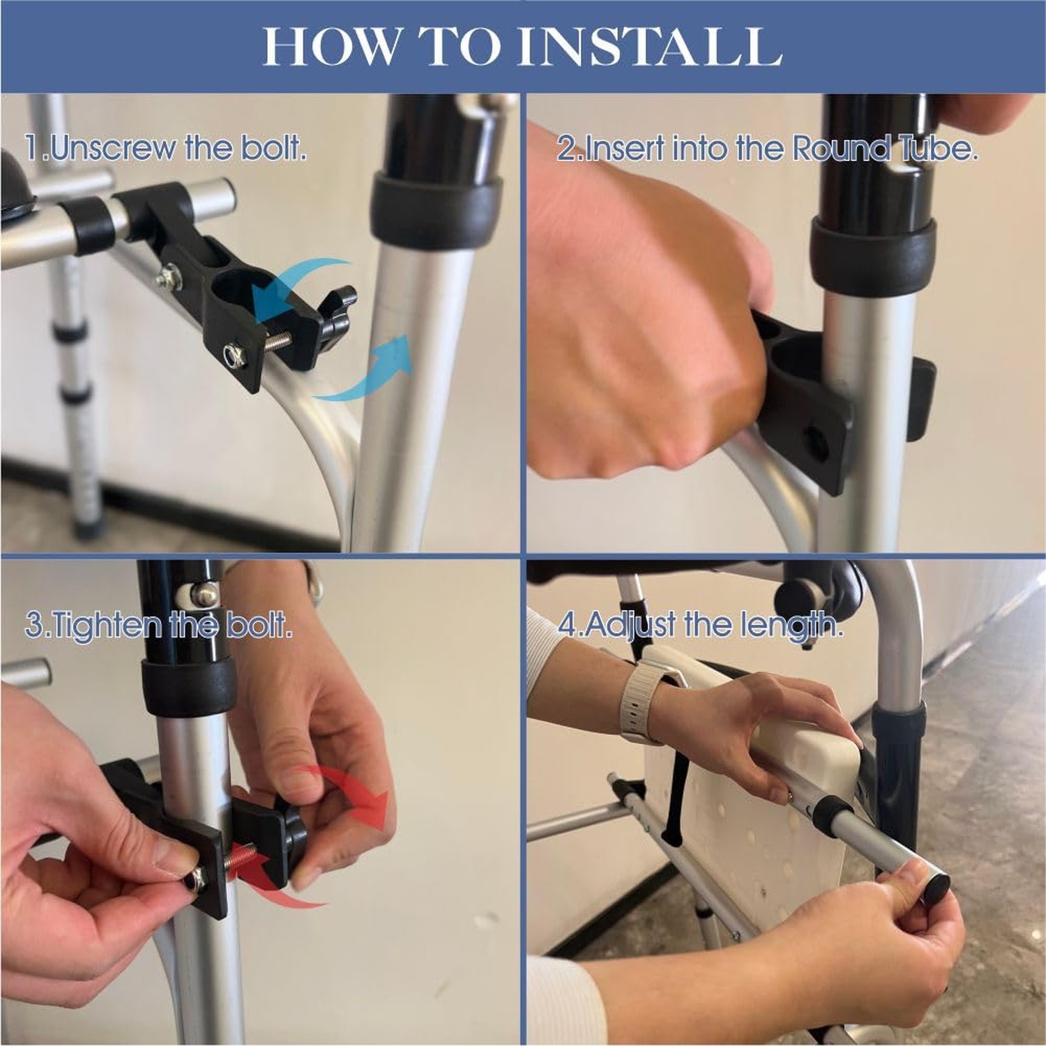 Universal Walker Rest Seat for Attachable Seat Folding Walker, Maximum Weight...