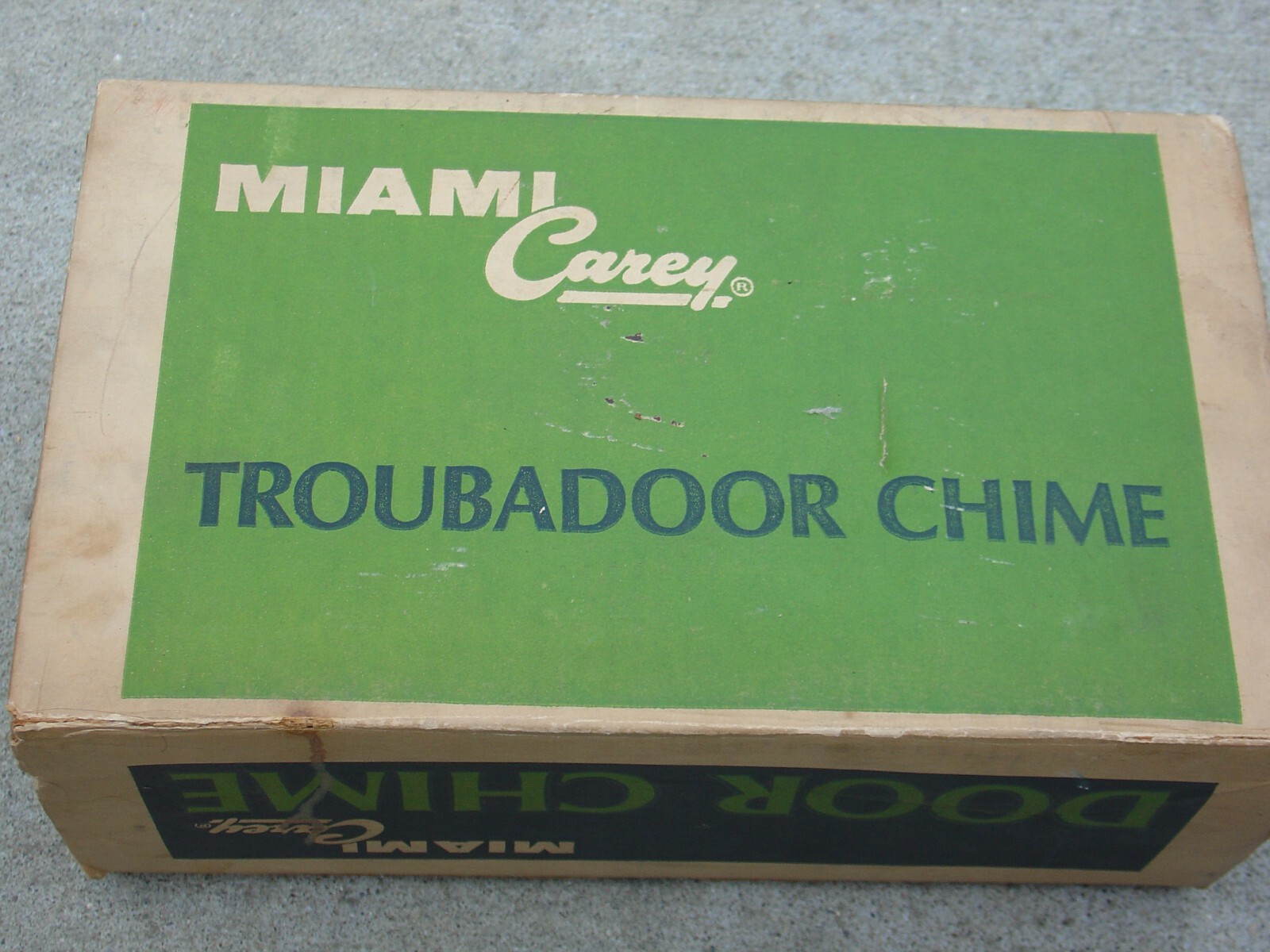 Vintage Miami Carey Troubadoor Door Chime M-237 w/ Push Button in Box Untested