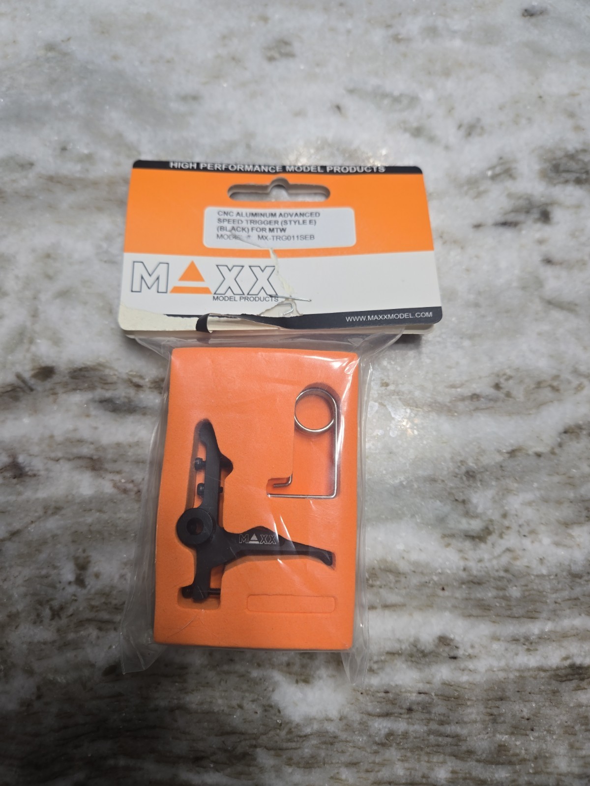 Maxx CNC Aluminum Speed Trigger Style E For MTW Black