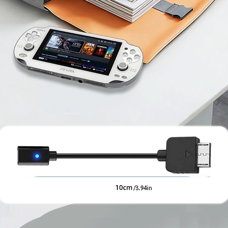 USB C Cable for Playstation Vita 1000 Controller Charging Adapter Type C LED