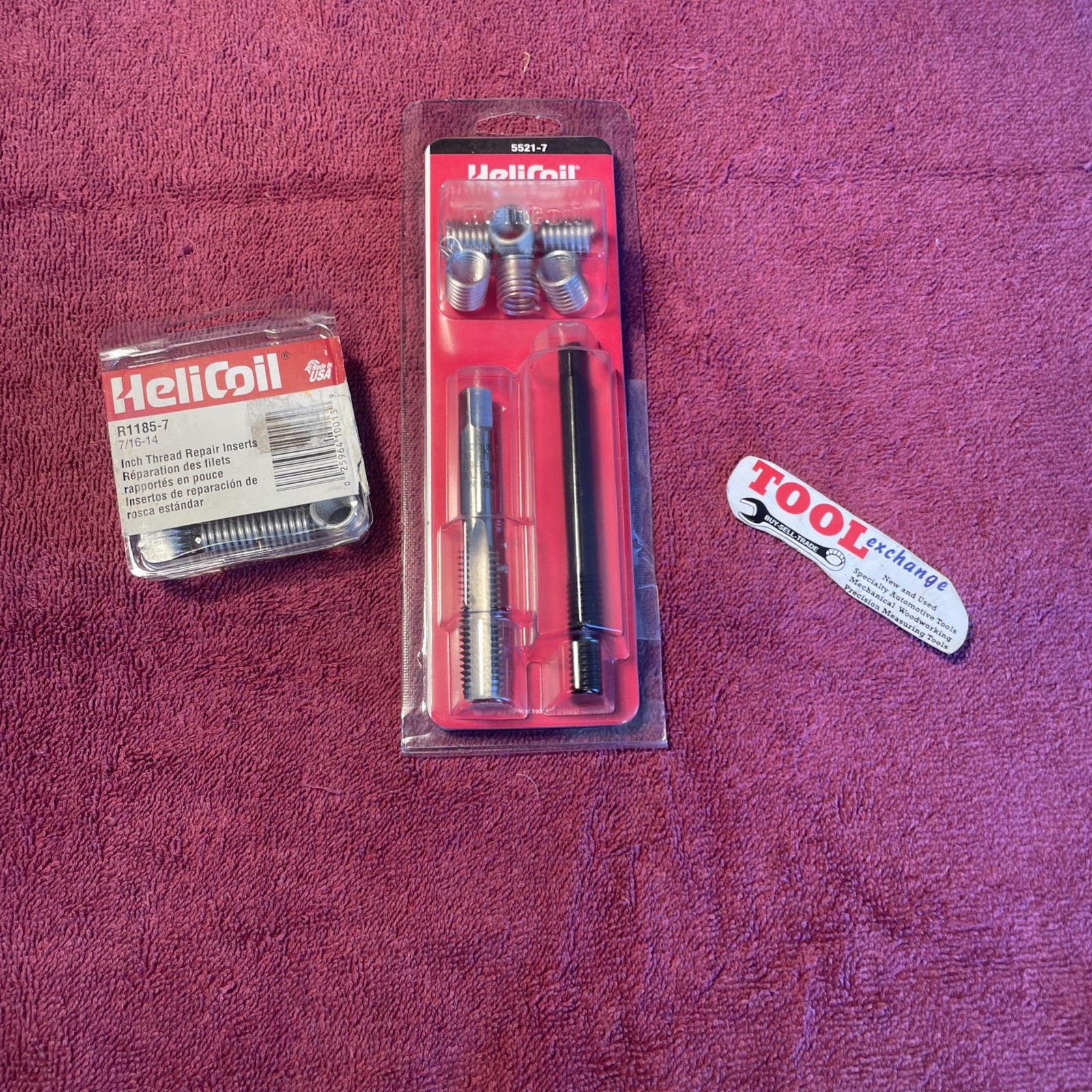 HeliCoil 5521-7 & R1185-7 Coarse Thread Repair Kit & 6Pk Insert's 7/16-14 Inch