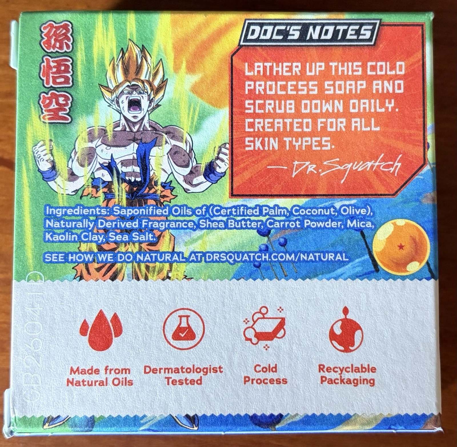 Dragon Ball Z - Final Flash Fresh & Super Saiyan Surge - 2 Pack Soap Dr Squatch