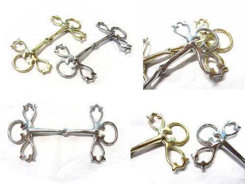 Thigh snaffle / gag snaffle Baroque academic - decorated in 2 colours