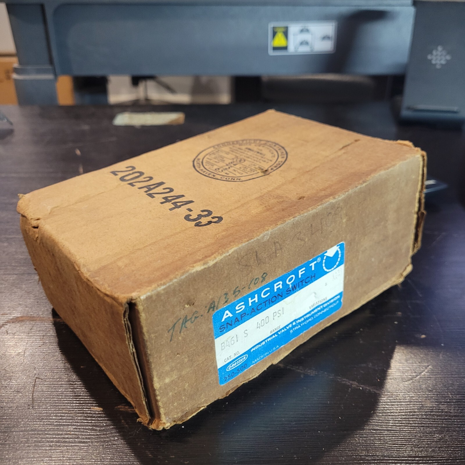 ASHCROFT B461S XFM06 400 PSI PRESSURE SWITCH NEW NIB USA SALE $39