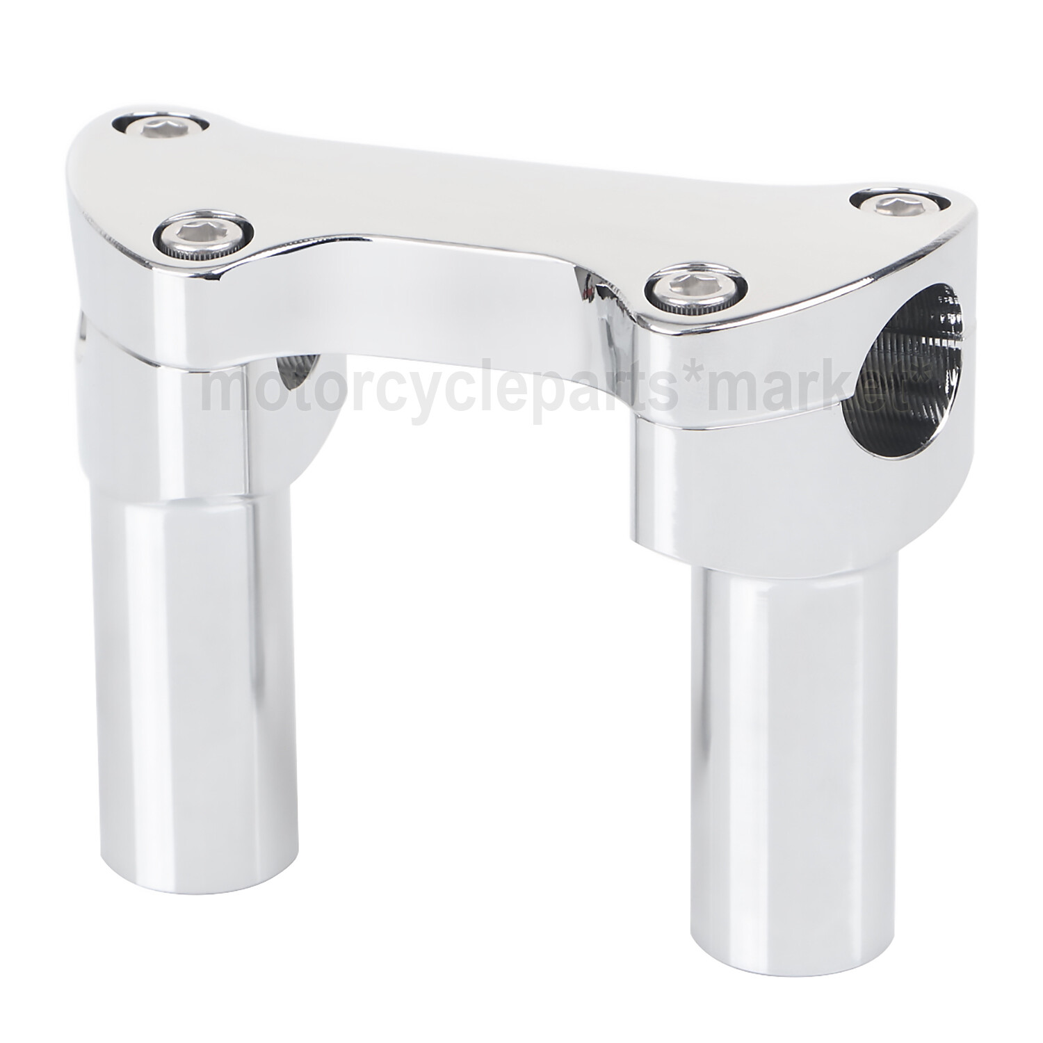 Front 3.5" CNC Handlebar Risers Top Clamp For Harley Heritage Softail Dyna FXDL