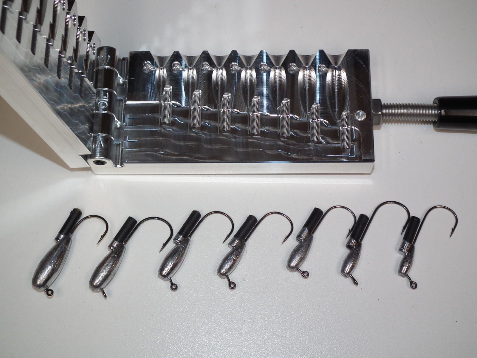 Freshwater Tube Rattler jig mold 1/8-3/4oz CNC Aluminum Smallie