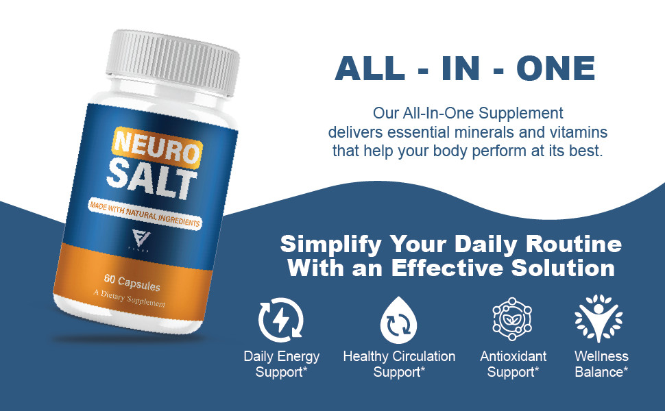 Neuro Salt Capsules, Neuro Salt Nootropic Supplement (60 Capsules)