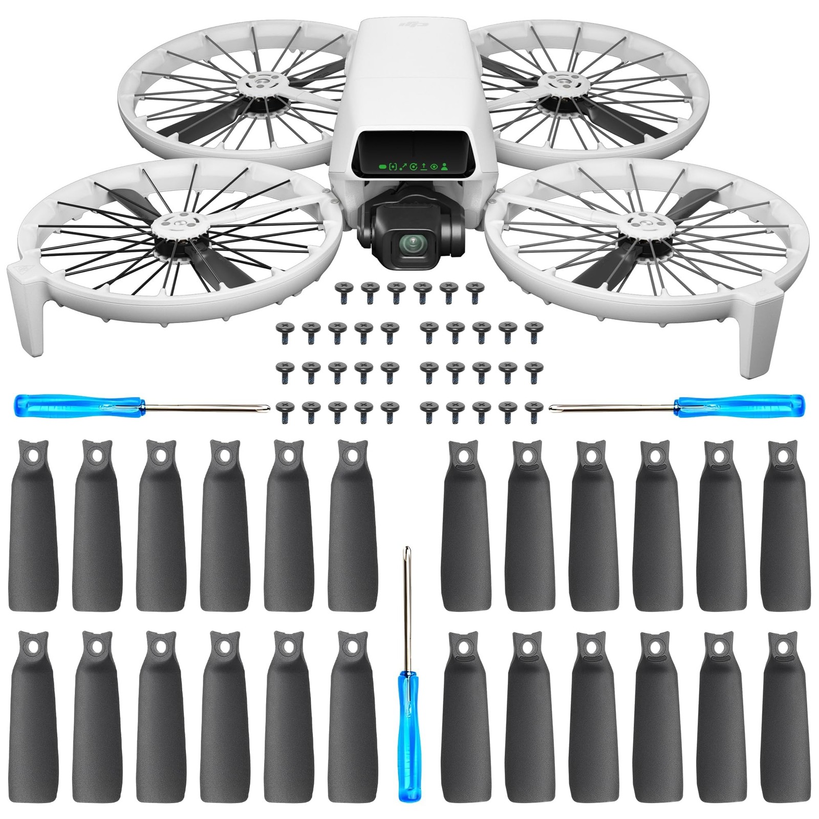 Propellers for DJI Flip Blades  24PCS Props Quick Replacement Spare Part Low ...