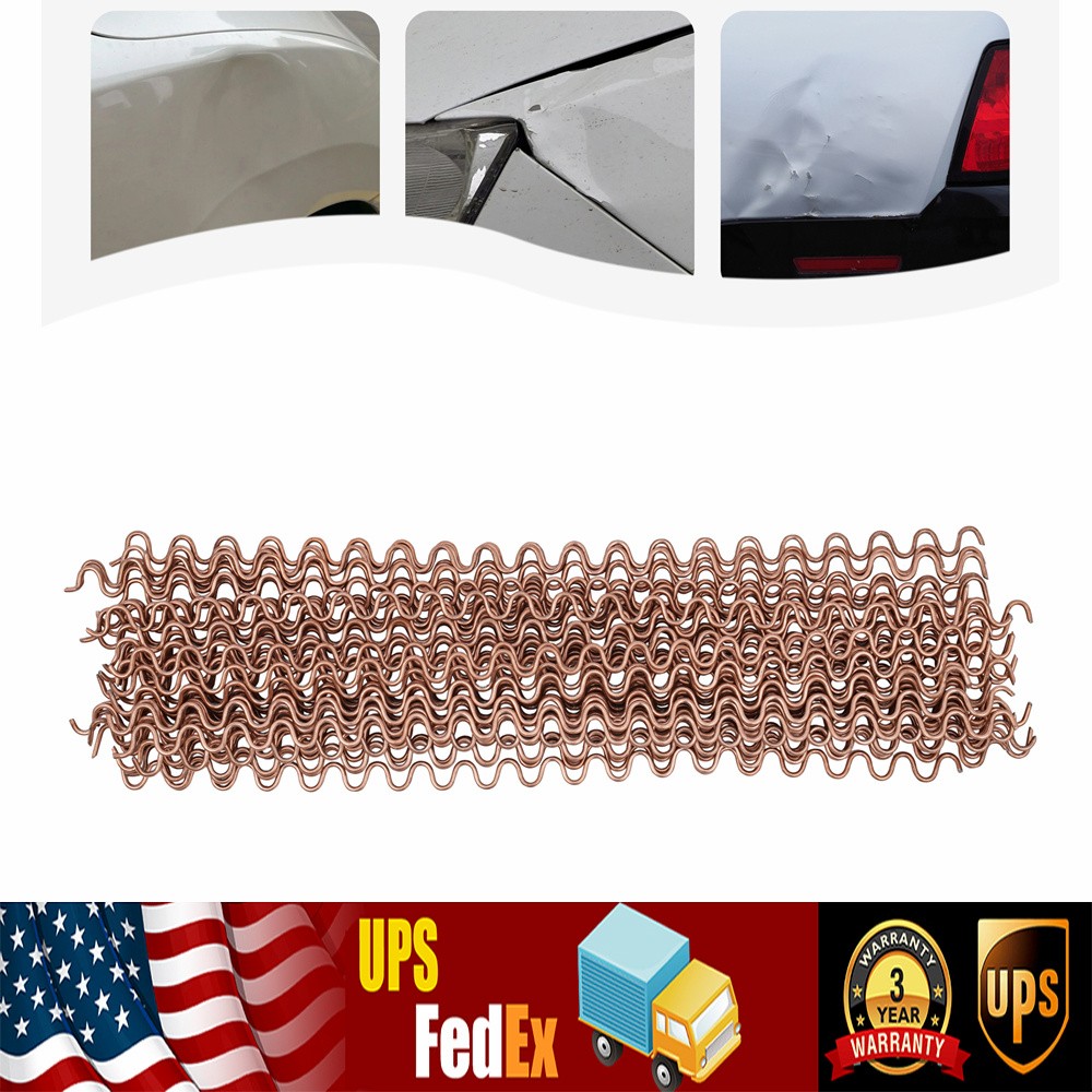 50 Pcs Wiggle Wire Wave Dent Repair Fix Spot Welding Thick Body Work Puller 33cm