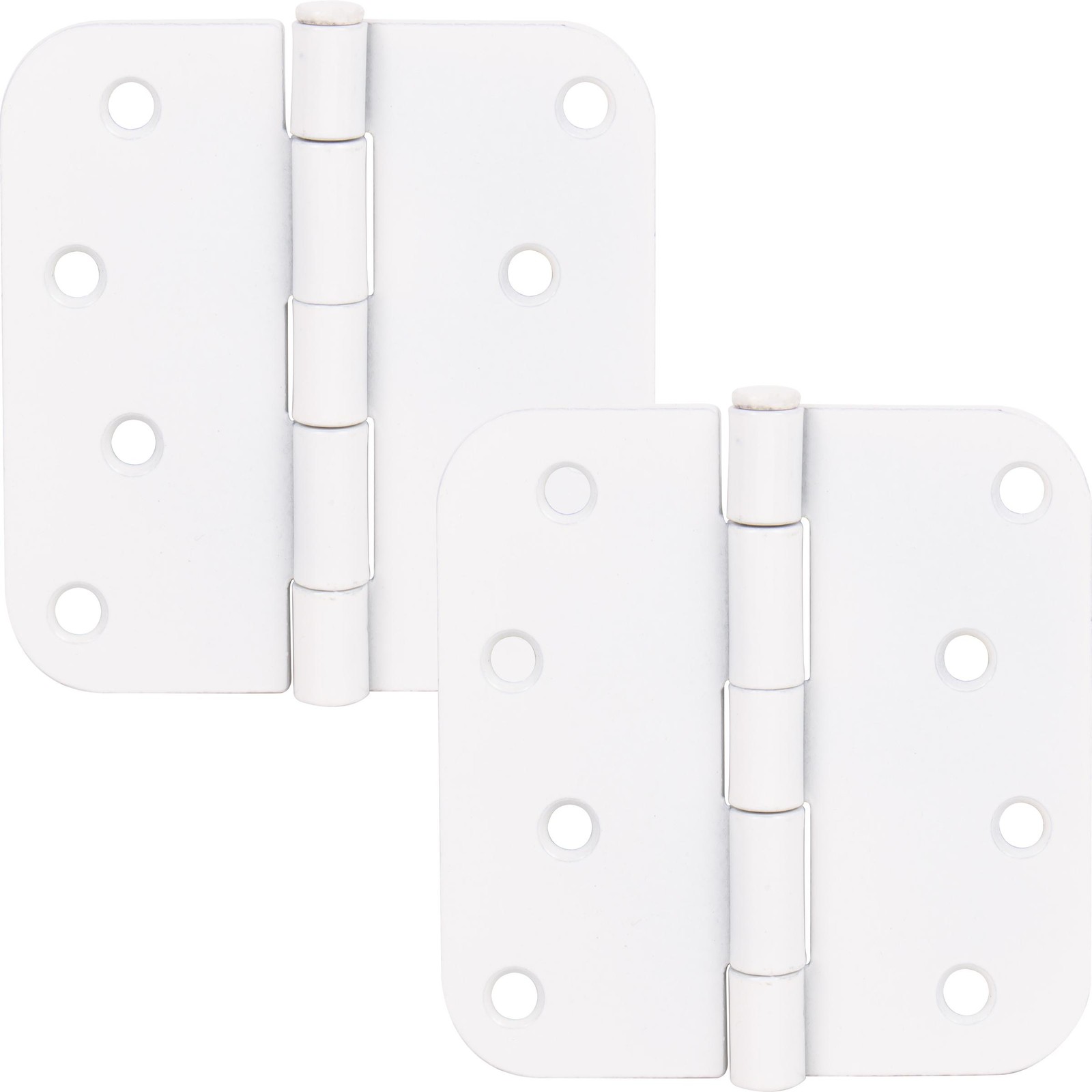 Standard Hinge, 4 Inches, 5/8" Radius Corner, 2-Pack, Gloss White by Stone Harbo