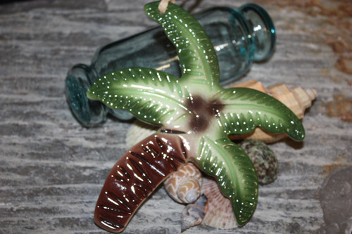 Palm Tree Christmas Ornament Ceramic 5" Hawaii | #clay10