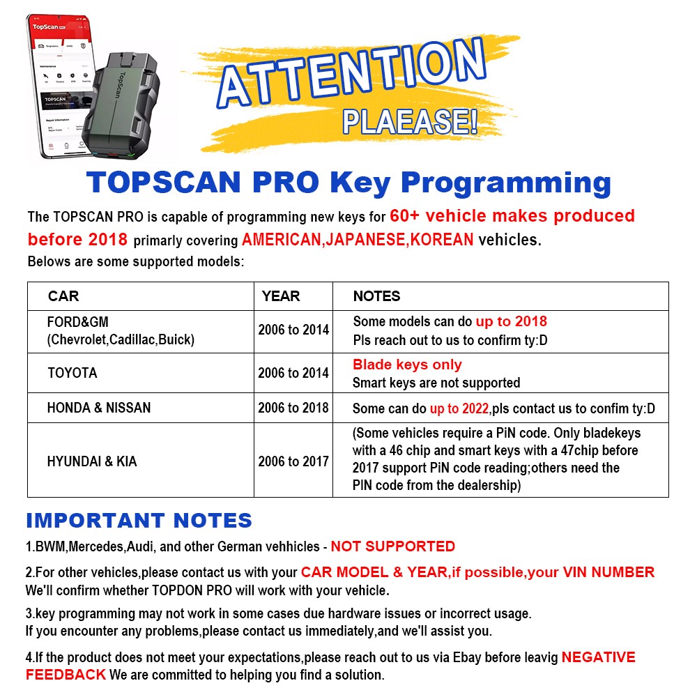 TOPDON Topscan PRO Bidirectional Bluetooth OBD2 Scanner IMMO Key Programmer Auto