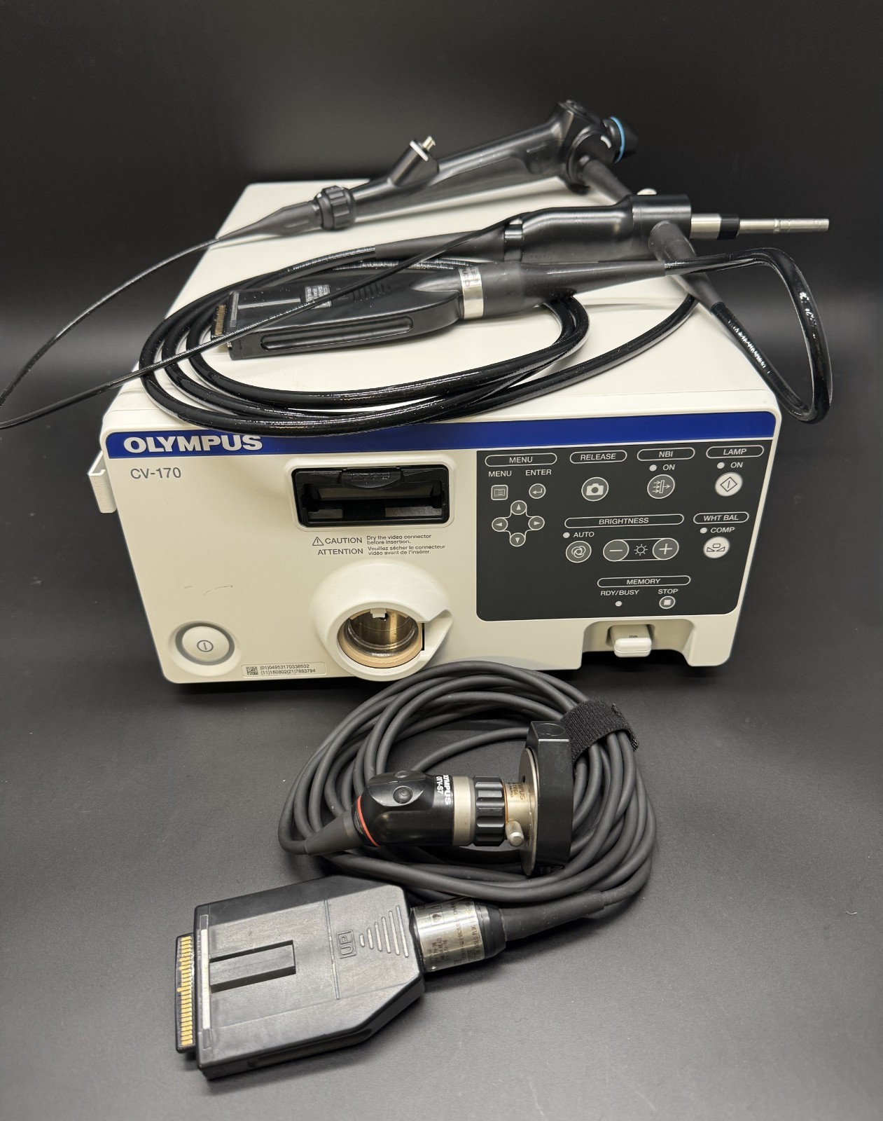 Olympus Video Processor & LED Light Source & Camera, Scope (CV-170, URF-V)