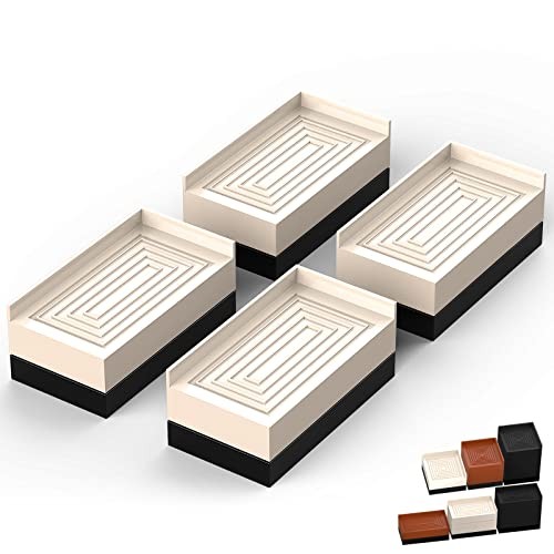 Furniture Risers, Tclouda Bed/Sofa/Desk/Table/Chair 1.5 Inch-apricot-rectangle