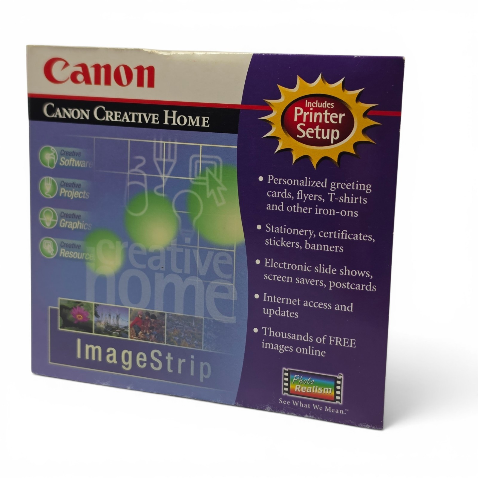 Canon Creative Home Printer Setup v4.3 CD-ROM w/ Quick Start Guide Windows 95/98