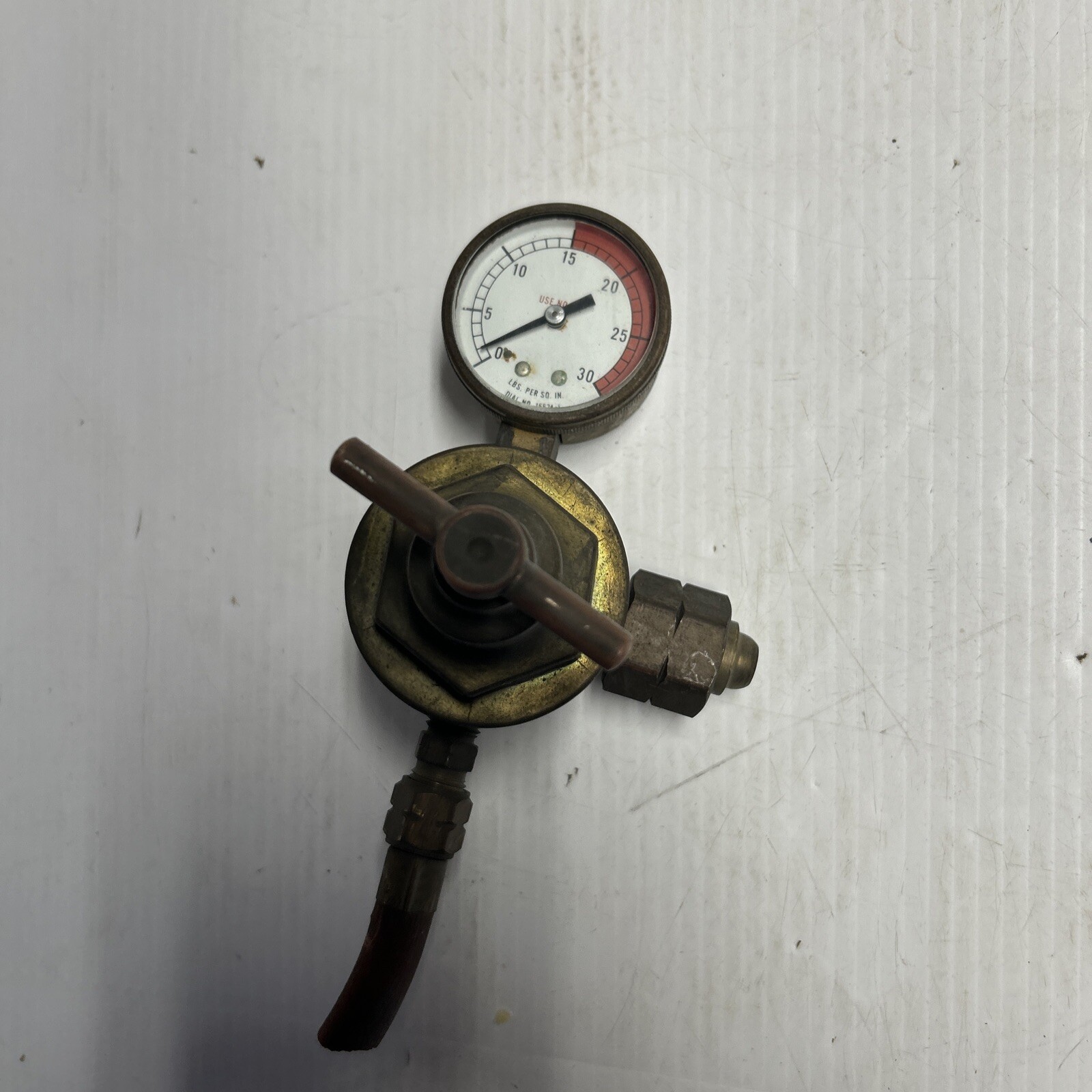 Rego 1883-S2 Acetylene Regulator 0-300 PSI Gas Valve Gauge Untested