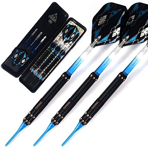 Soft Tip Darts Set Plastic Tip with Dart Case 16g-Brass