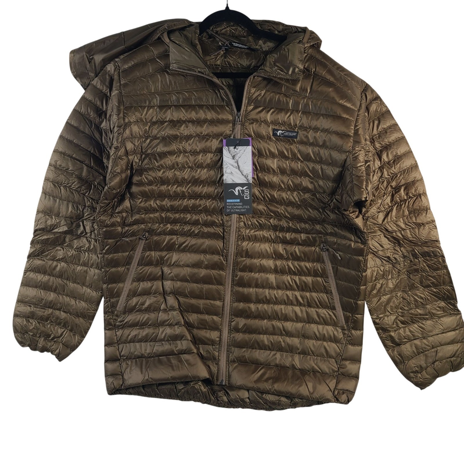 Stone Glacier Grumman Lite Jacket XXL Muskeg 850 Fill Power Down Insulated Hood