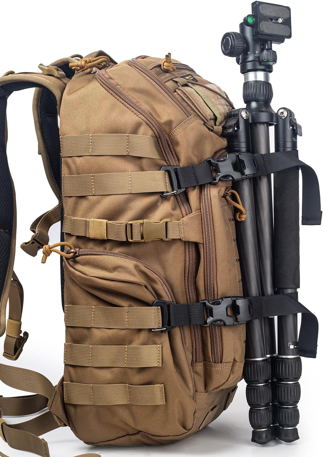 MOLLE Tactical Straps for Backpack - Adjustable 7.5-22 inch Compression Tie Down