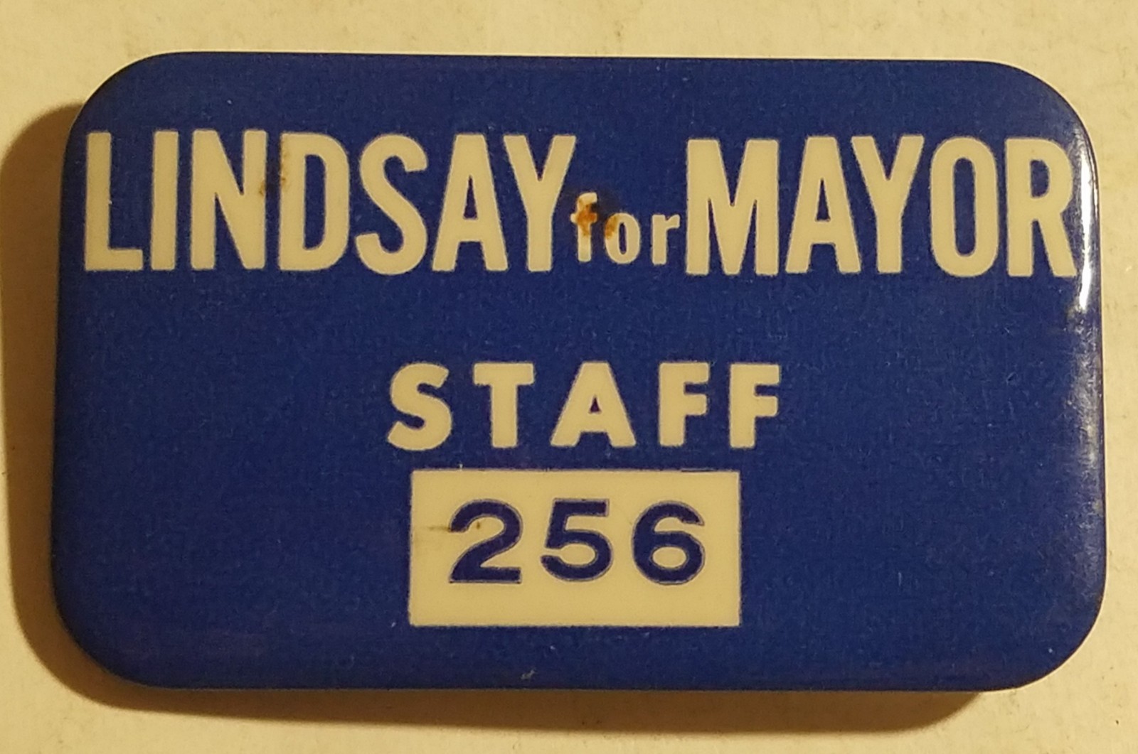 Lindsay for Mayor Staff  Pinback Button