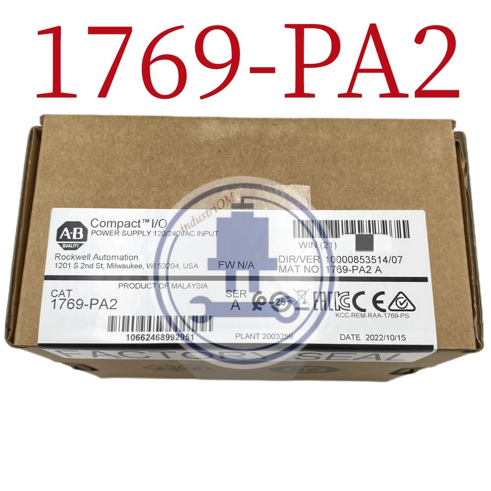 1769-PA2 Compact Power Supply 1769PA2 Input  Module Ser A # 2022 Sealed TX