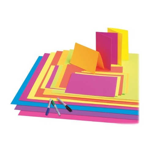 Pacon Neon Premium Poster Board - 22" X 28" - Hot Lime (PAC54111)