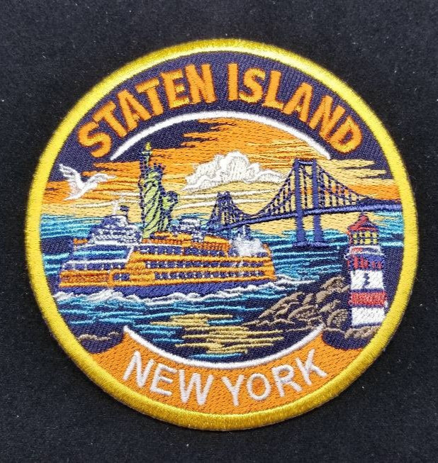 Staten Island New York Embroidered Patch Iron On Sew On NYC Ferry Bridge Exlusiv