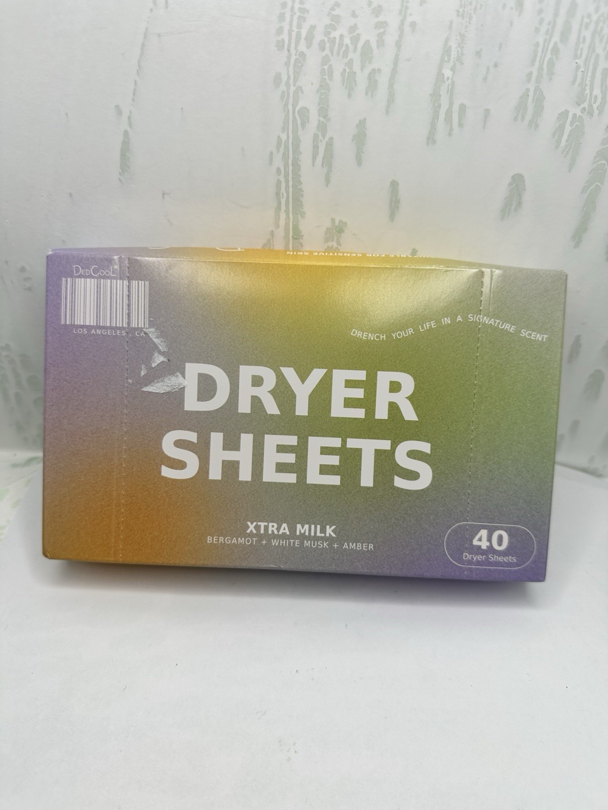 DedCool Dryer Sheets  Taunt Scent (Bergamot, Vanilla & Amber)  40 Sheets New