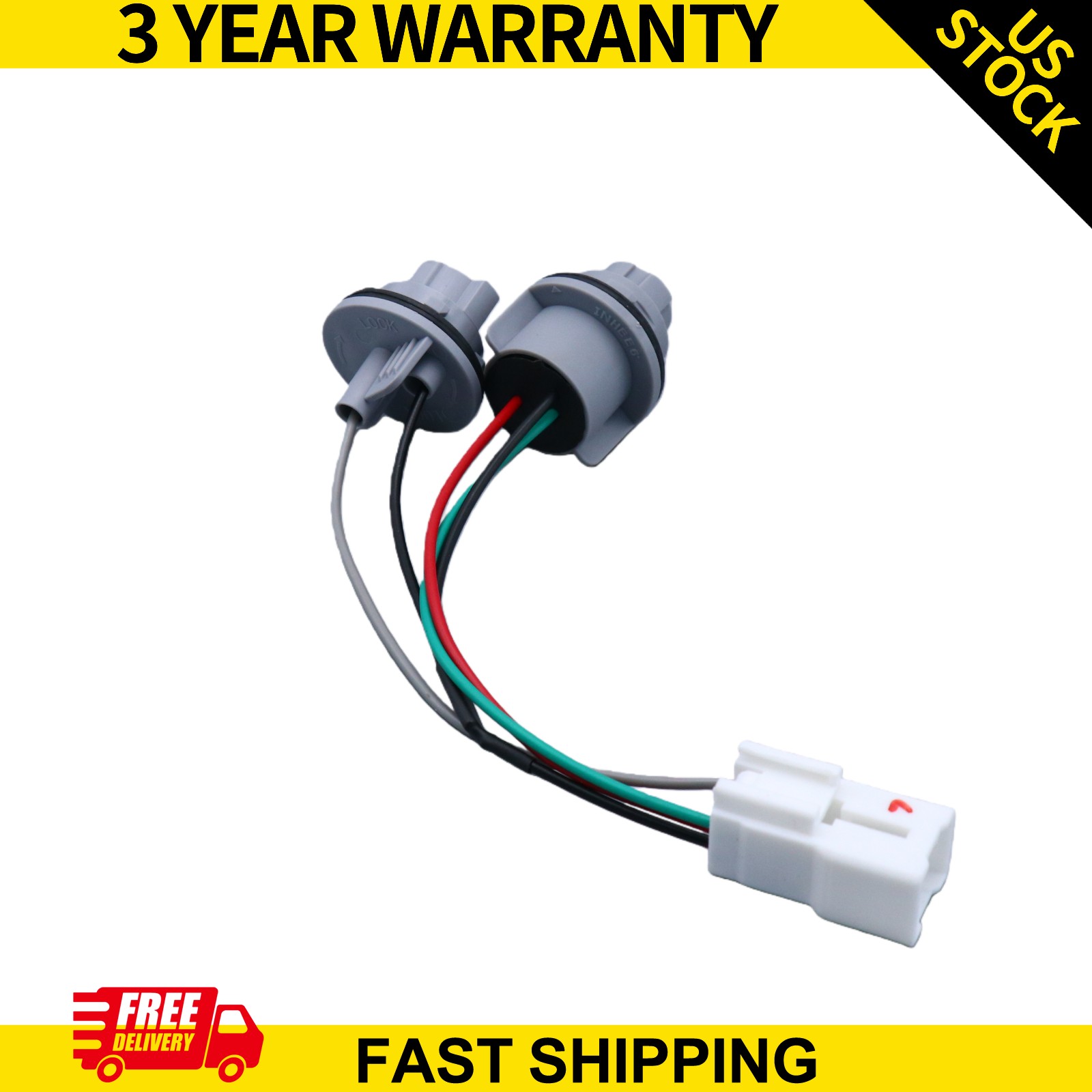 Fits Kia Forte 2017-2018 Rear Outer Tail Light Wiring Harness Socket 92470B0600