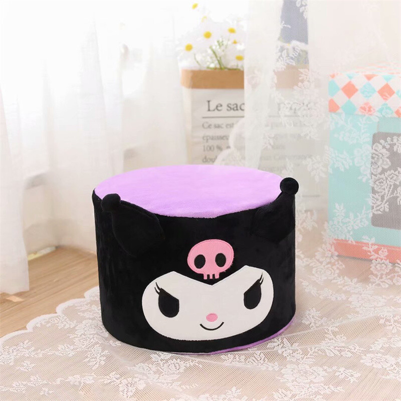 Anime My Melody StellaLou Kuromi Cinnamoroll Round Stool Living Room Taborets
