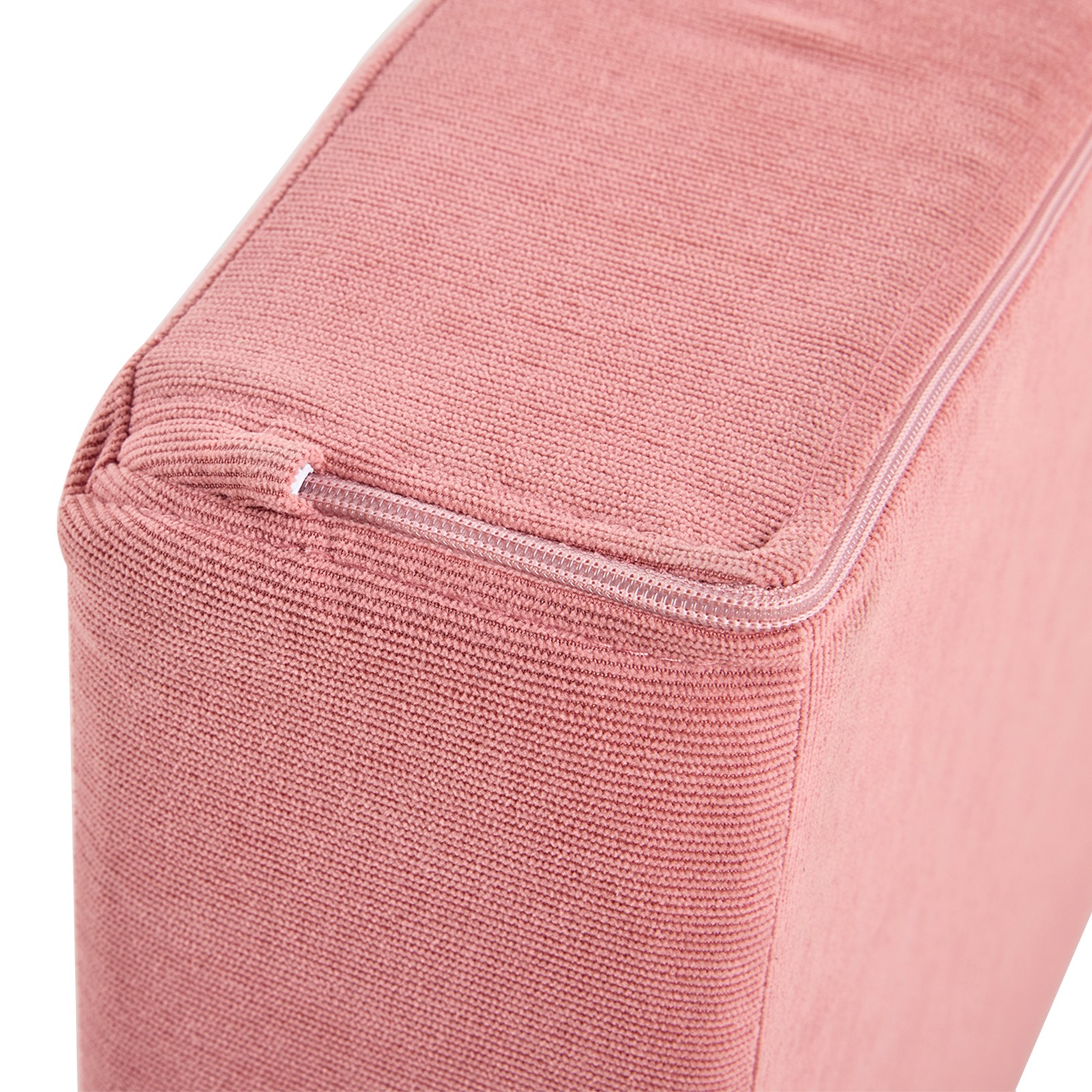 Modular Kids Sofa, All-Sponge Pink & White Corduroy, Free Combination Design