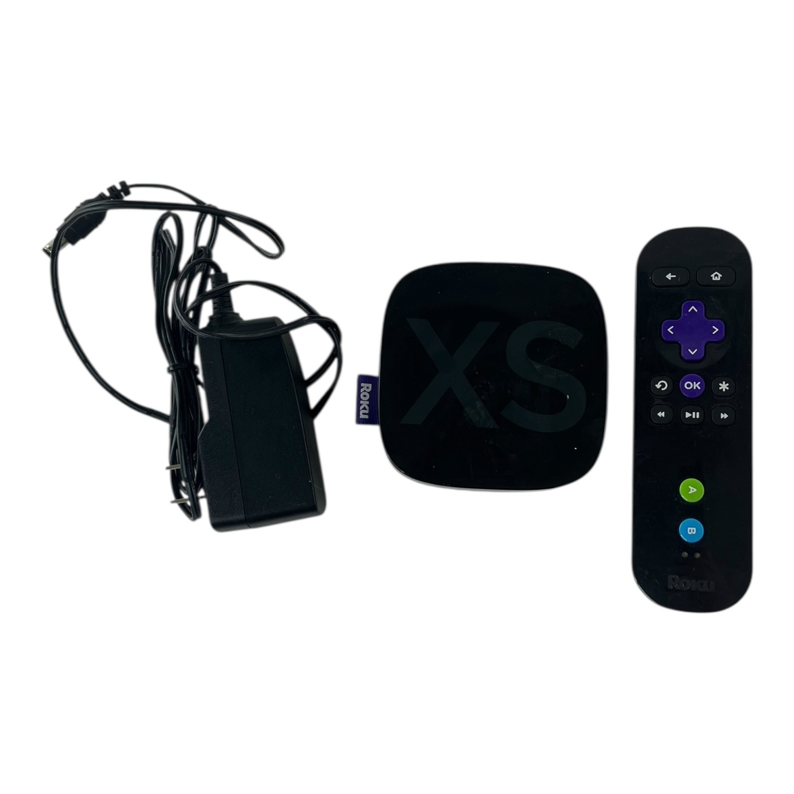 Roku 2 XS Model 3100X Streaming Device Tested with Remote & Power Adapter