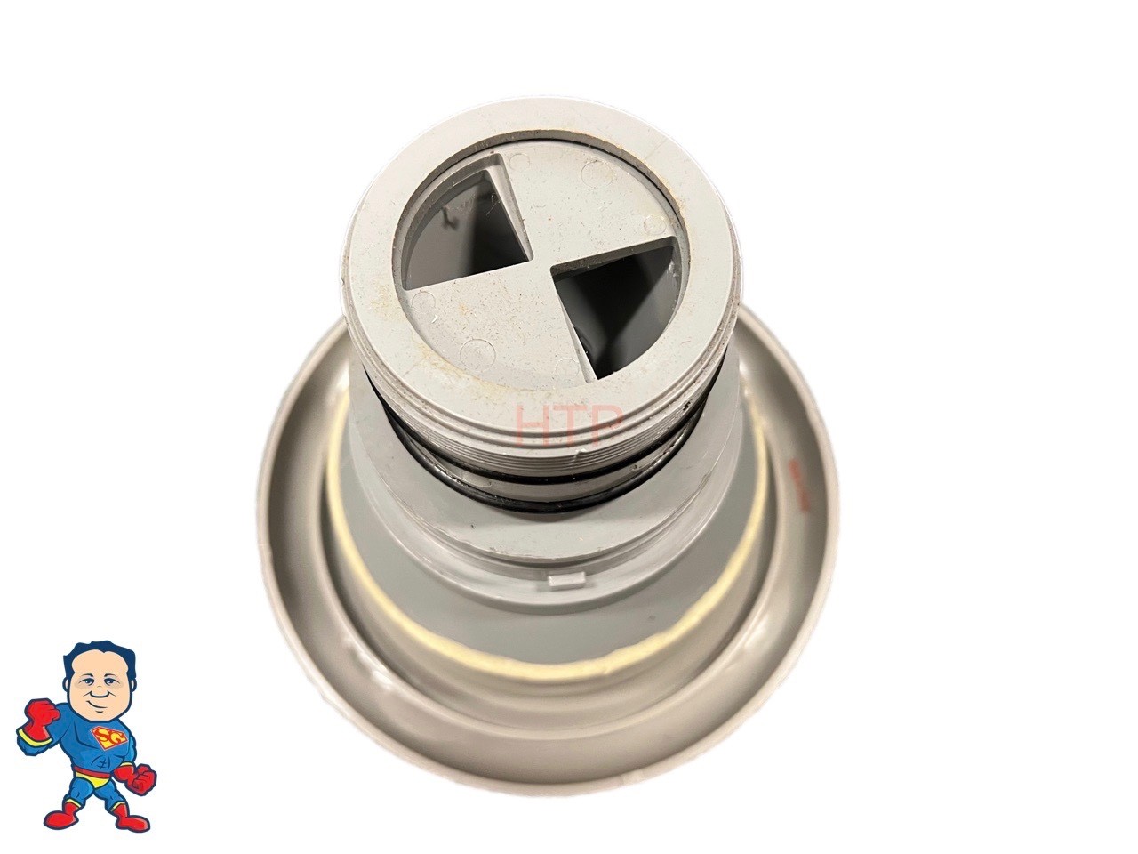 7 3/8" Face Diameter Crossfire Jet Gray Smooth Threaded In the back Master Spa