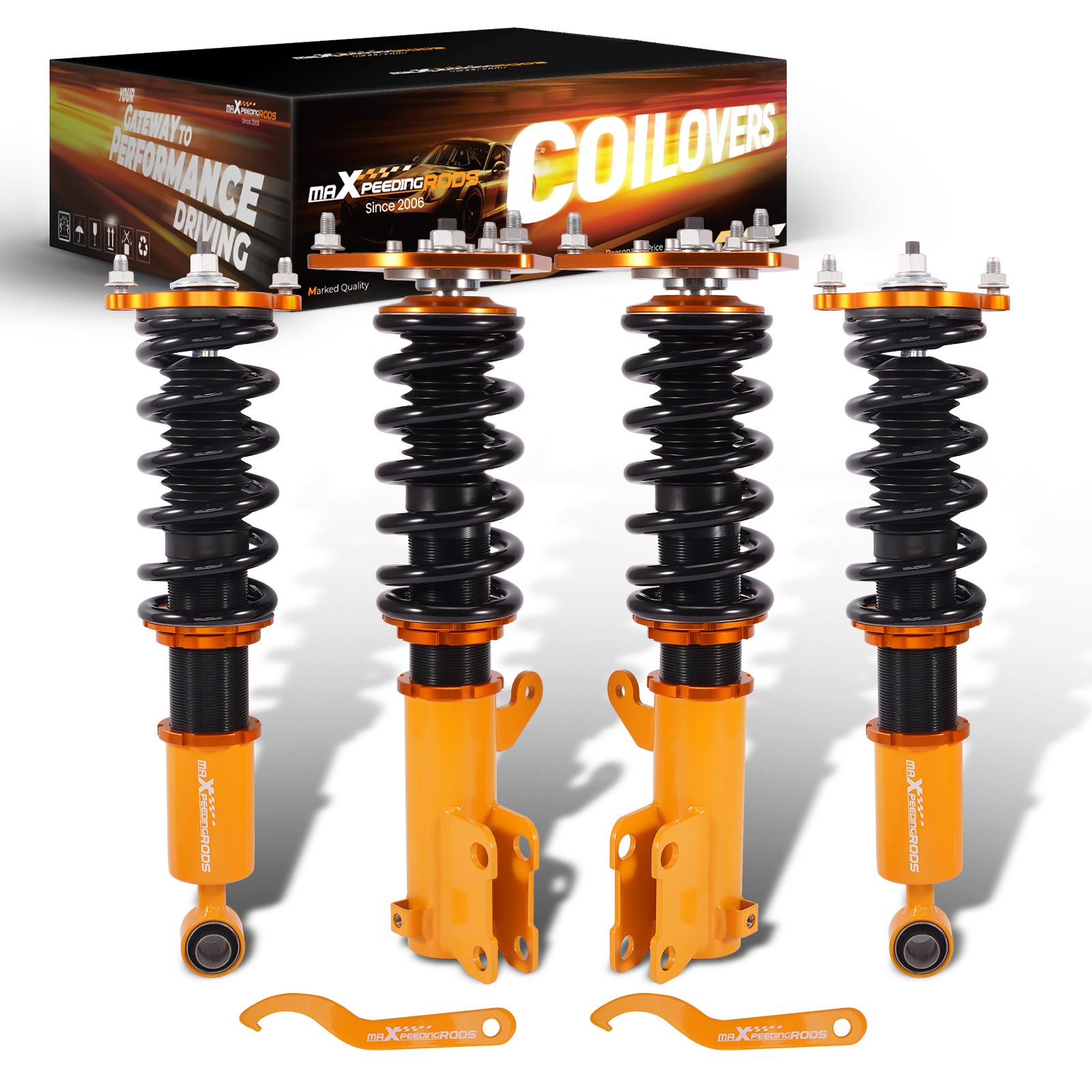 4PCS Coilovers Adjustable Height Suspension Kit For Mitsubishi Eclipse 2000-2005