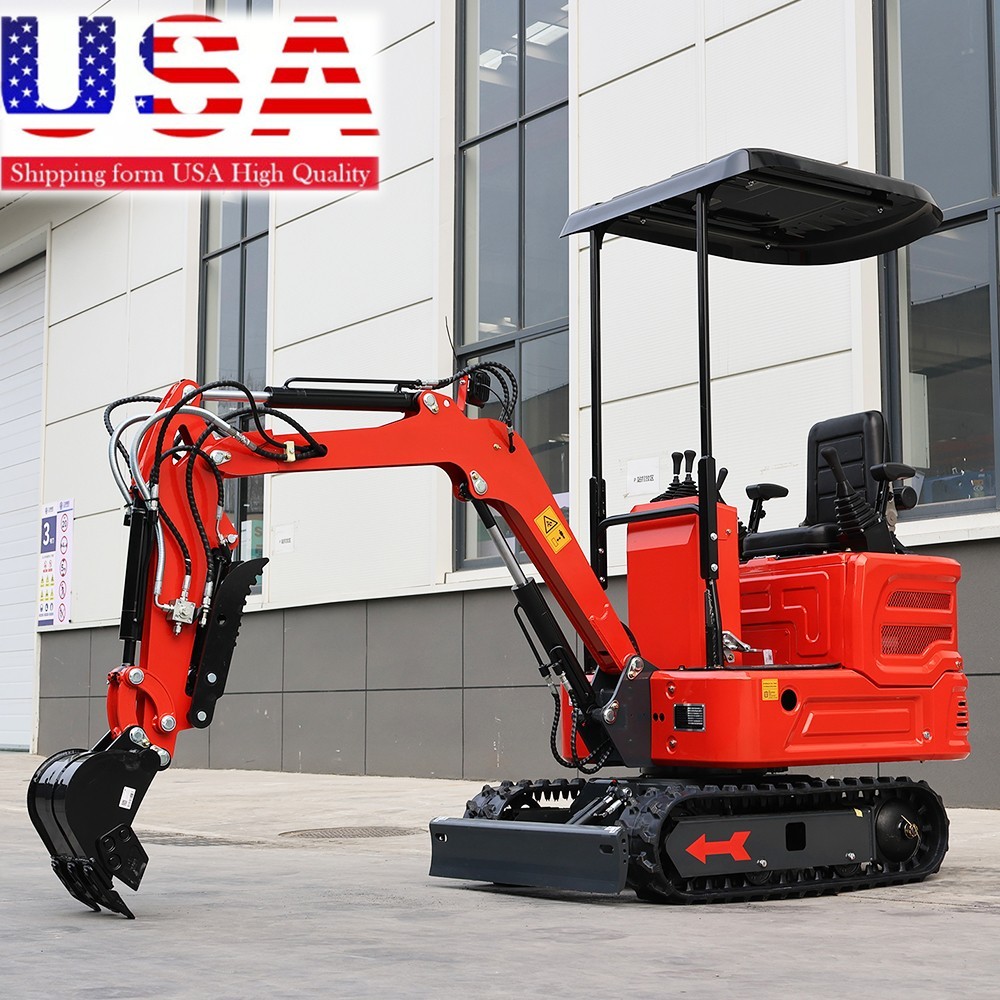 Mini Excavator 1.4Ton Digger 11.5hp Kubota Diesel Pilot System EPA Engine USA
