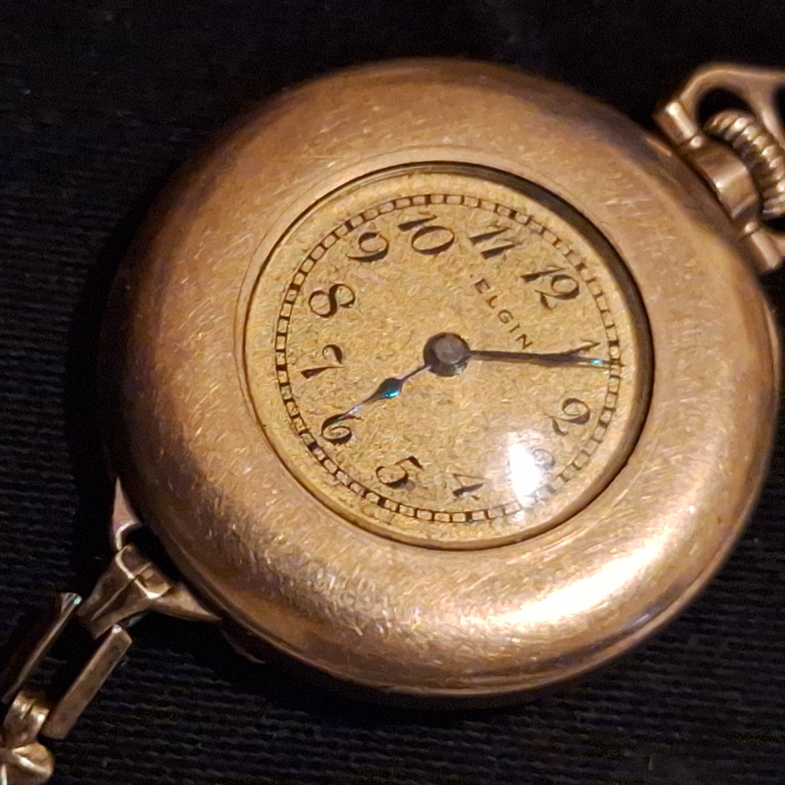 Antique 1922 ELGIN Ladies Wrist Watch /Art Deco/Gold Filled Wadsworth Referee Cs