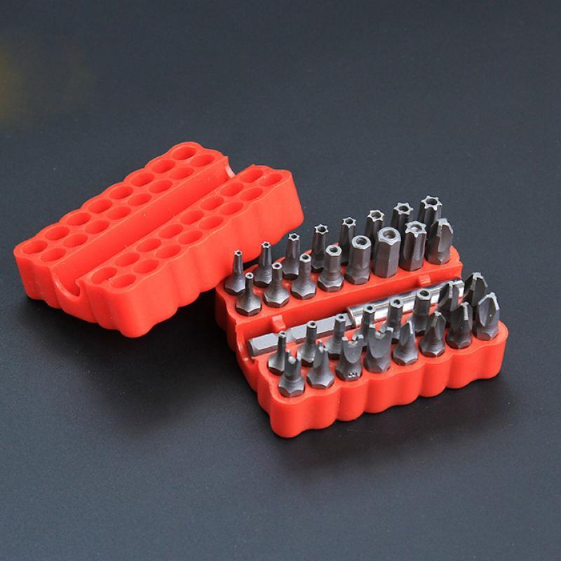 33 PCS Tamper Security Torx Bit Set Hex Head Drill Extension Screwdriver Bits US