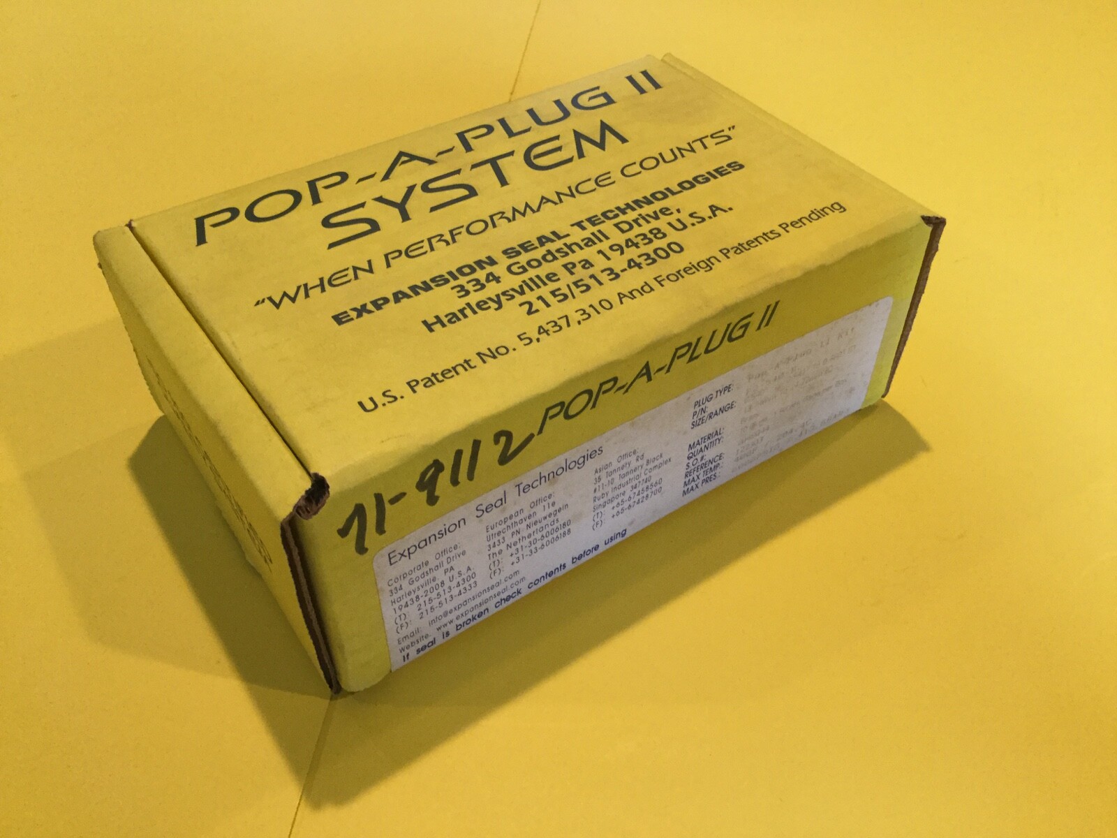 New Expansion Seal Technologies Pop a Plug II P2-540-B Heat Exchanger Tube 10pk