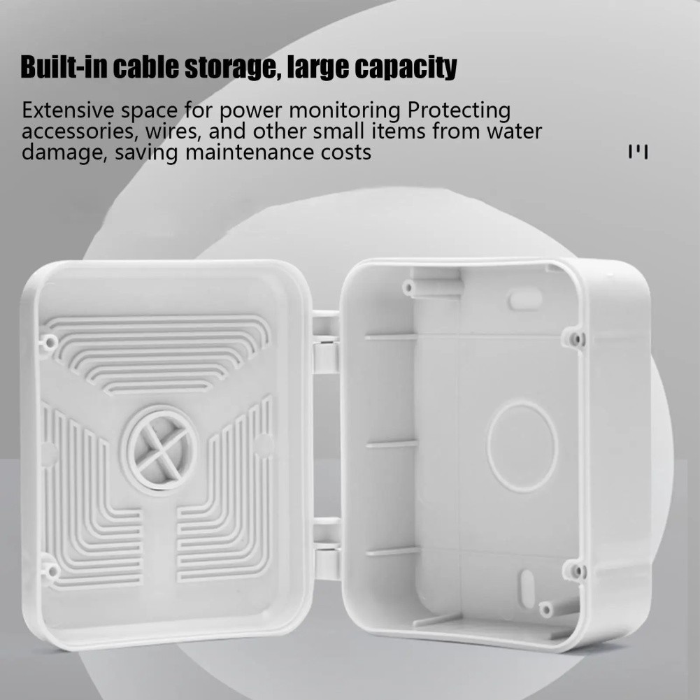 White ABS Waterproof Box for Camera Power Supply and Network Cables For Outdoor