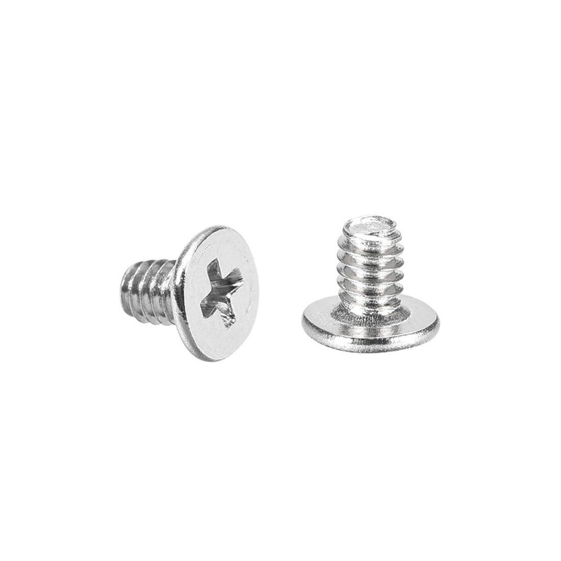 50pcs M2x3mm Phillips Screw for PC Fastener Silver Tone 3.8mm Dia Screw Head