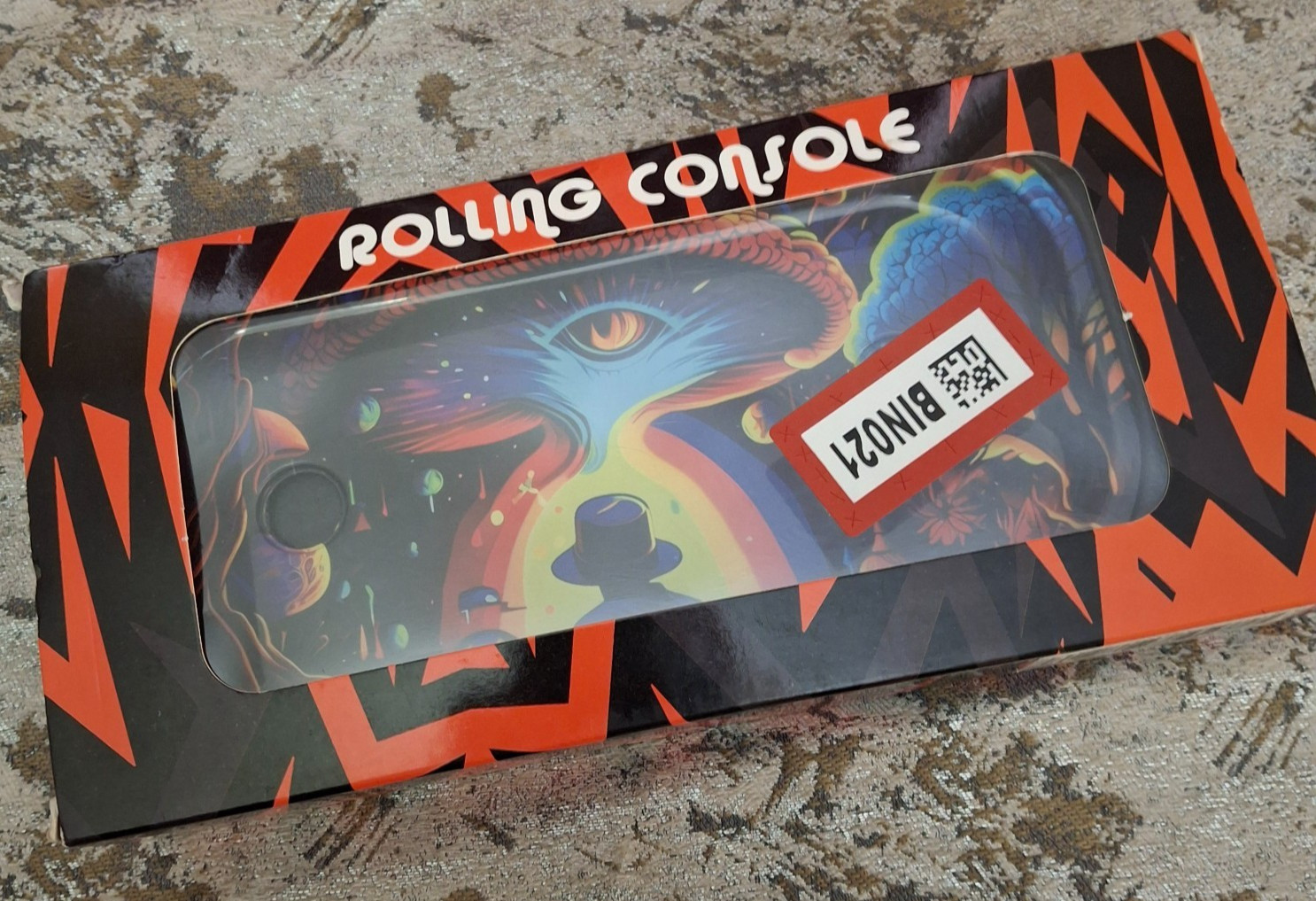 G-Pin Rolling Console Cone Loader Rolling Tray Set 4" x 9" Trippy Design GPIN