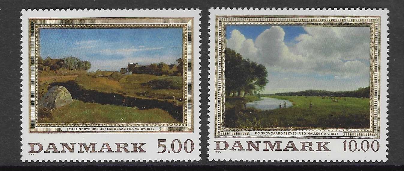 Denmark 1992 paintings MNH  (af1032)