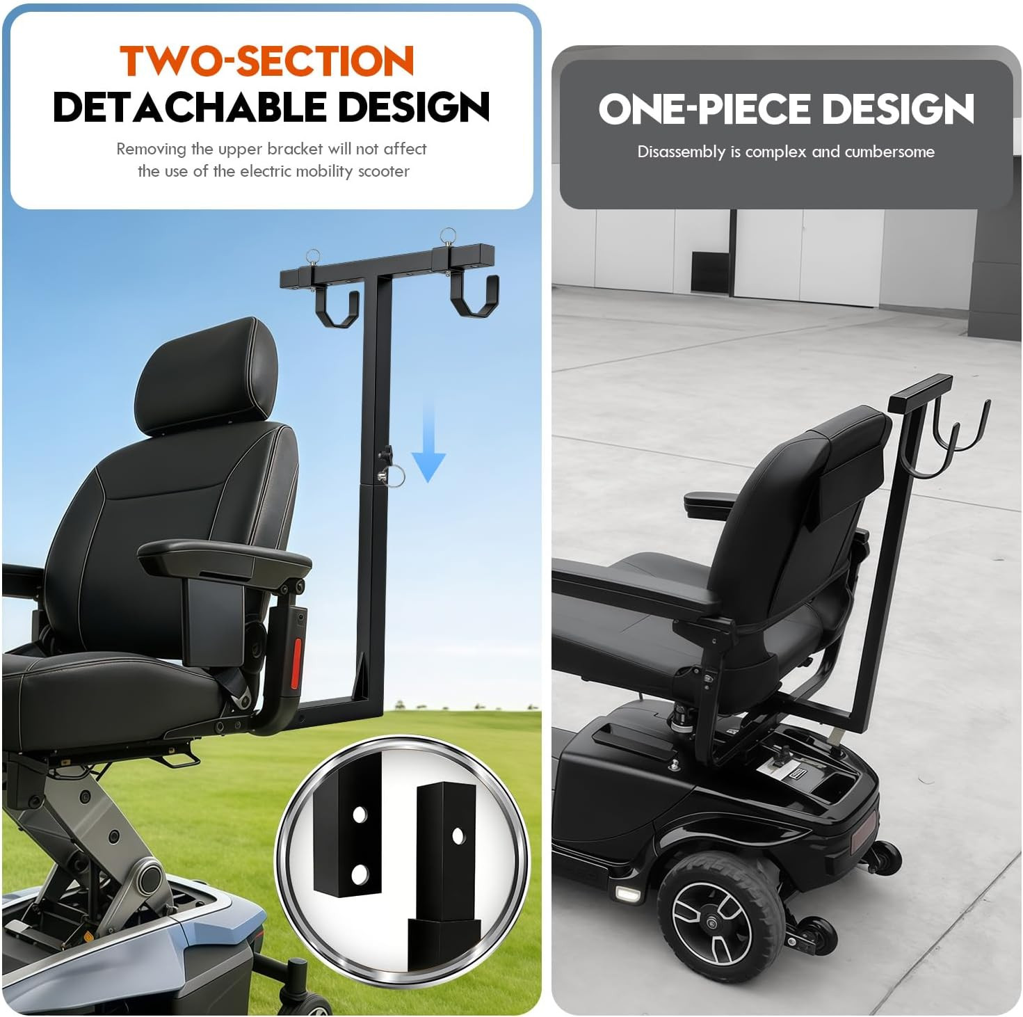 Universal Walker Holder for Mobility Scooters, Compatible with Pride Mobility &
