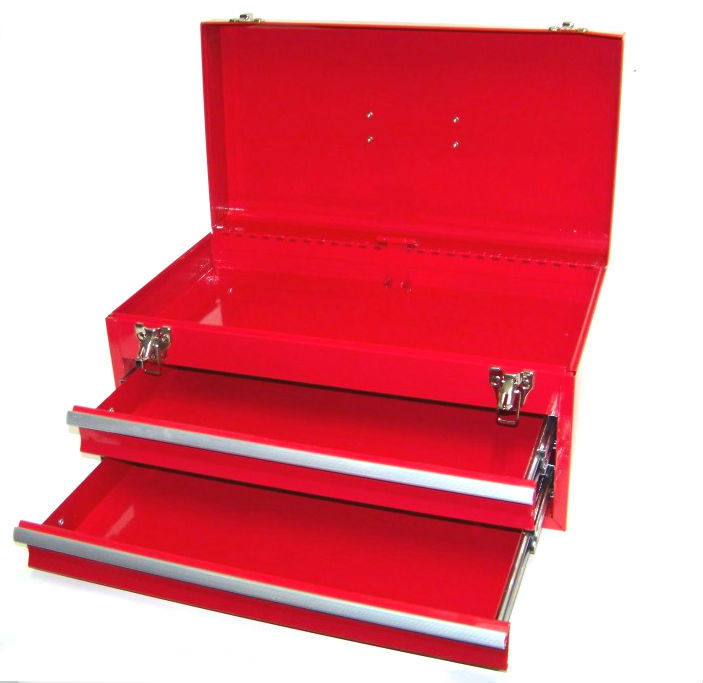 Heavy Duty 20"  Metal Tool Chest ToolBox Cabinet 2 Drawers Storage Tool Box