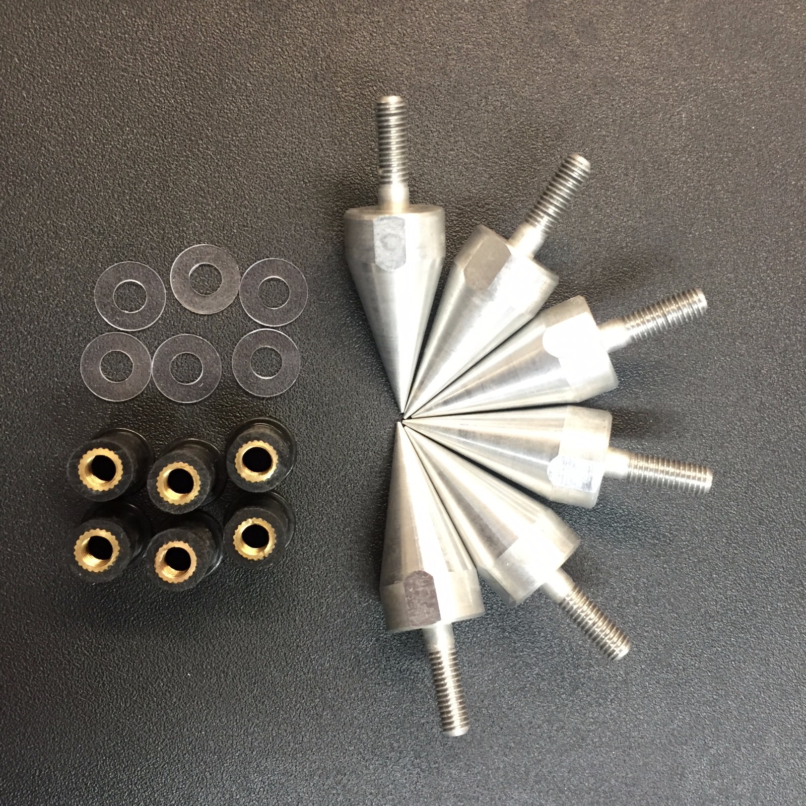 Motorcycle Spike Bolts Mounting Parts Windscreen Fairings License Plate Silver