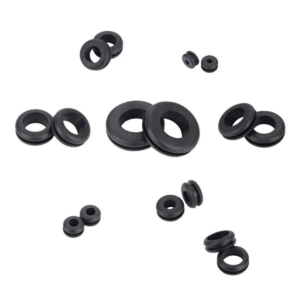 5 Pcs/Set Rubber Seal Grommet Rubber Ring For Hoses Faucets wires #B3